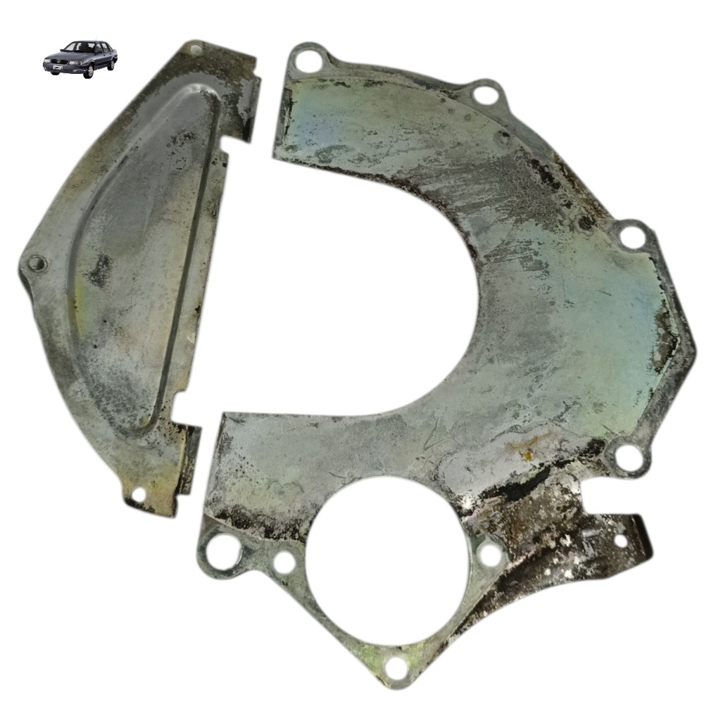 Par chapa defletor motor câmbio Vw Santana 2.0 2000 2001 1