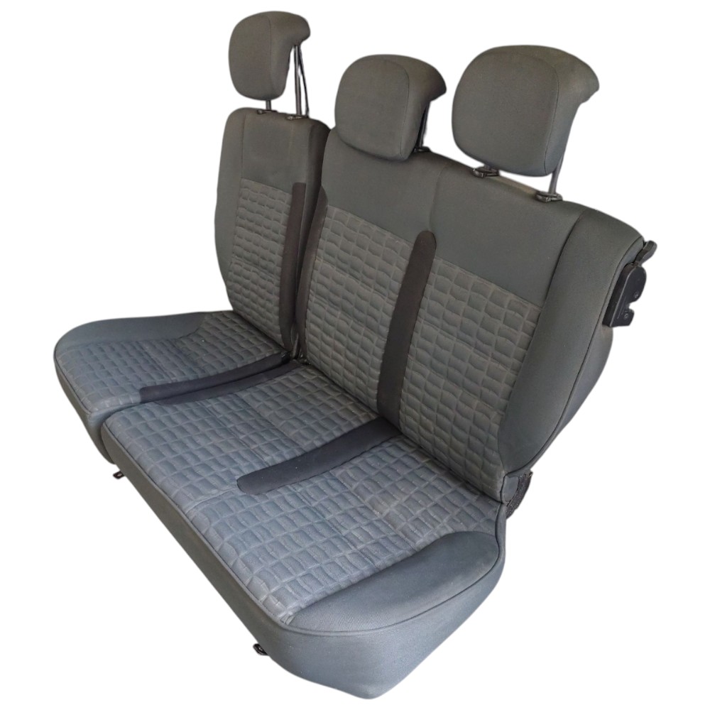 Banco Tecido Traseiro Fiat Idea Adventure 2013 2014 Cinza Cinza 3
