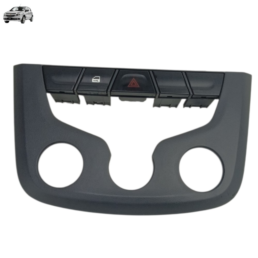 Botão Pisca Alerta Trava Moldura Gm Agile Montana 2010 2011 2012 2013 Preto
