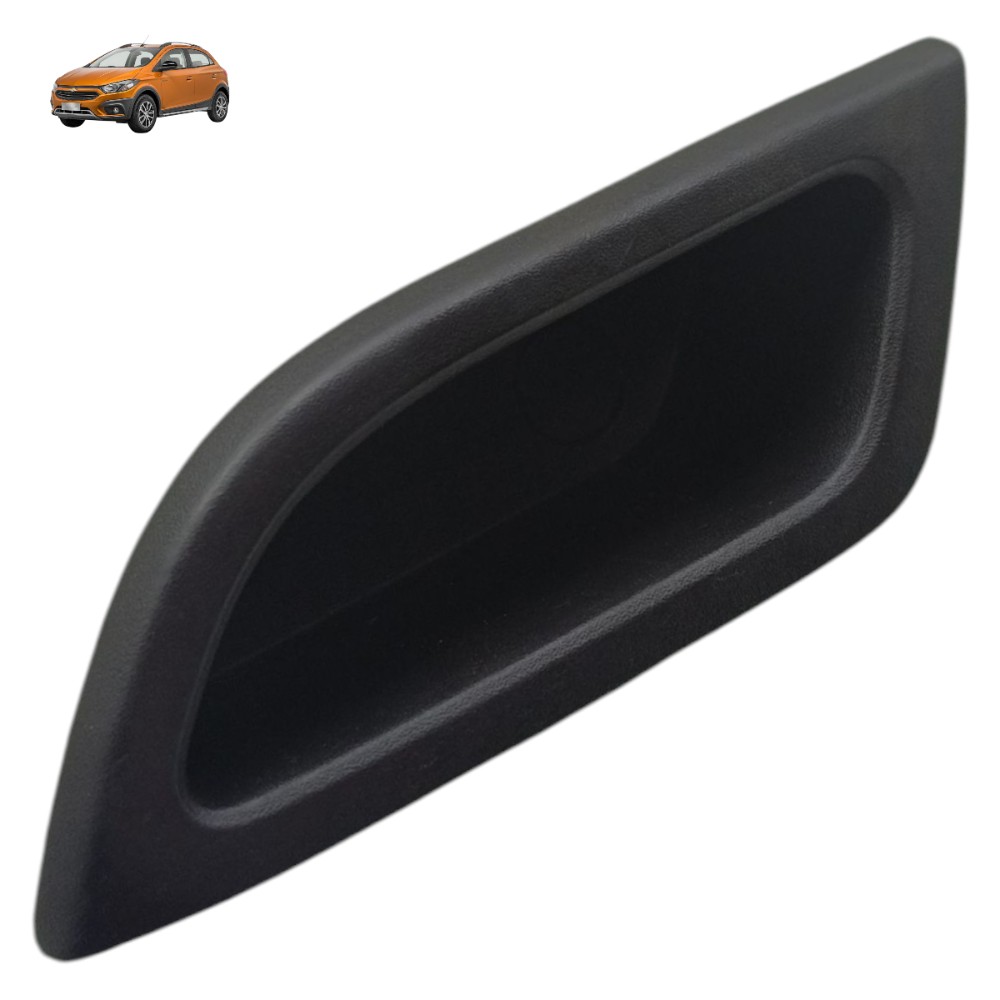 Puxador Interno Porta Traseira Esquerda Gm Onix 2017 2018 19 Preto Traseira 1
