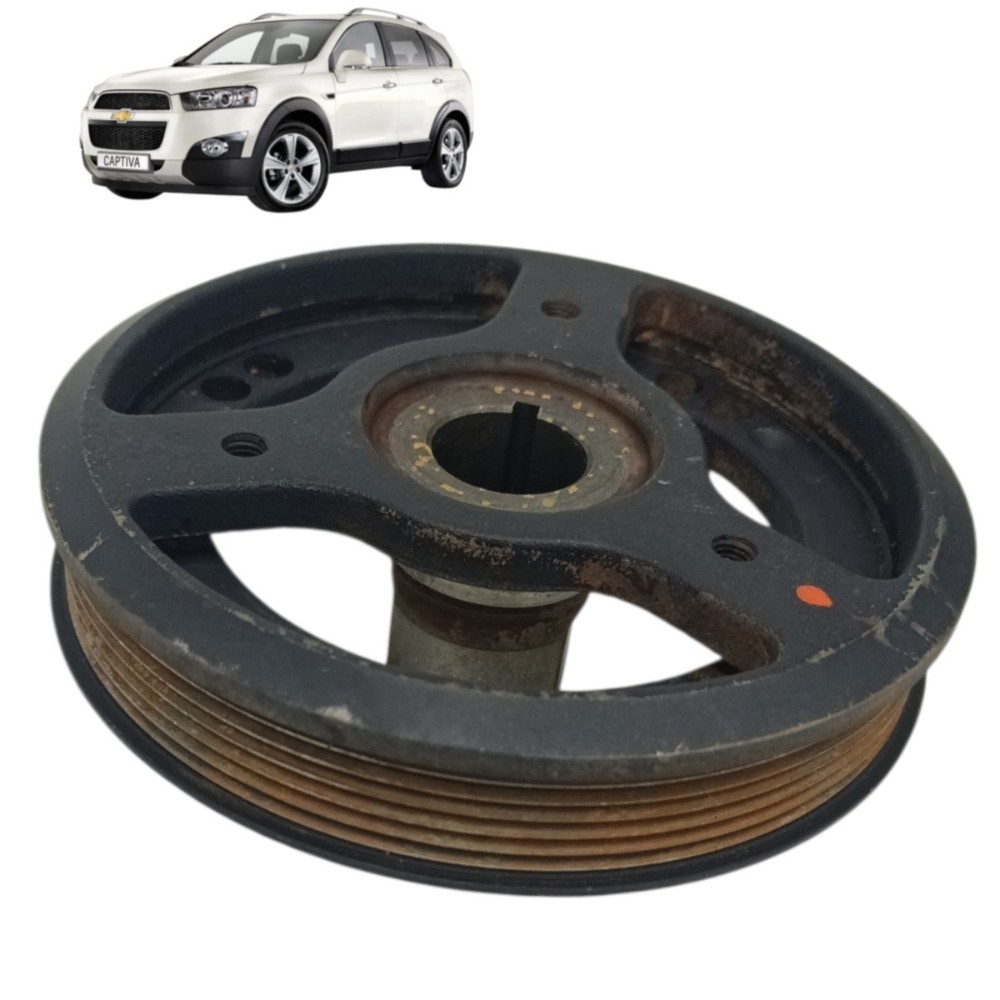 Polia virabrequim gm Captiva 2.4 16V 2012 2013 2014