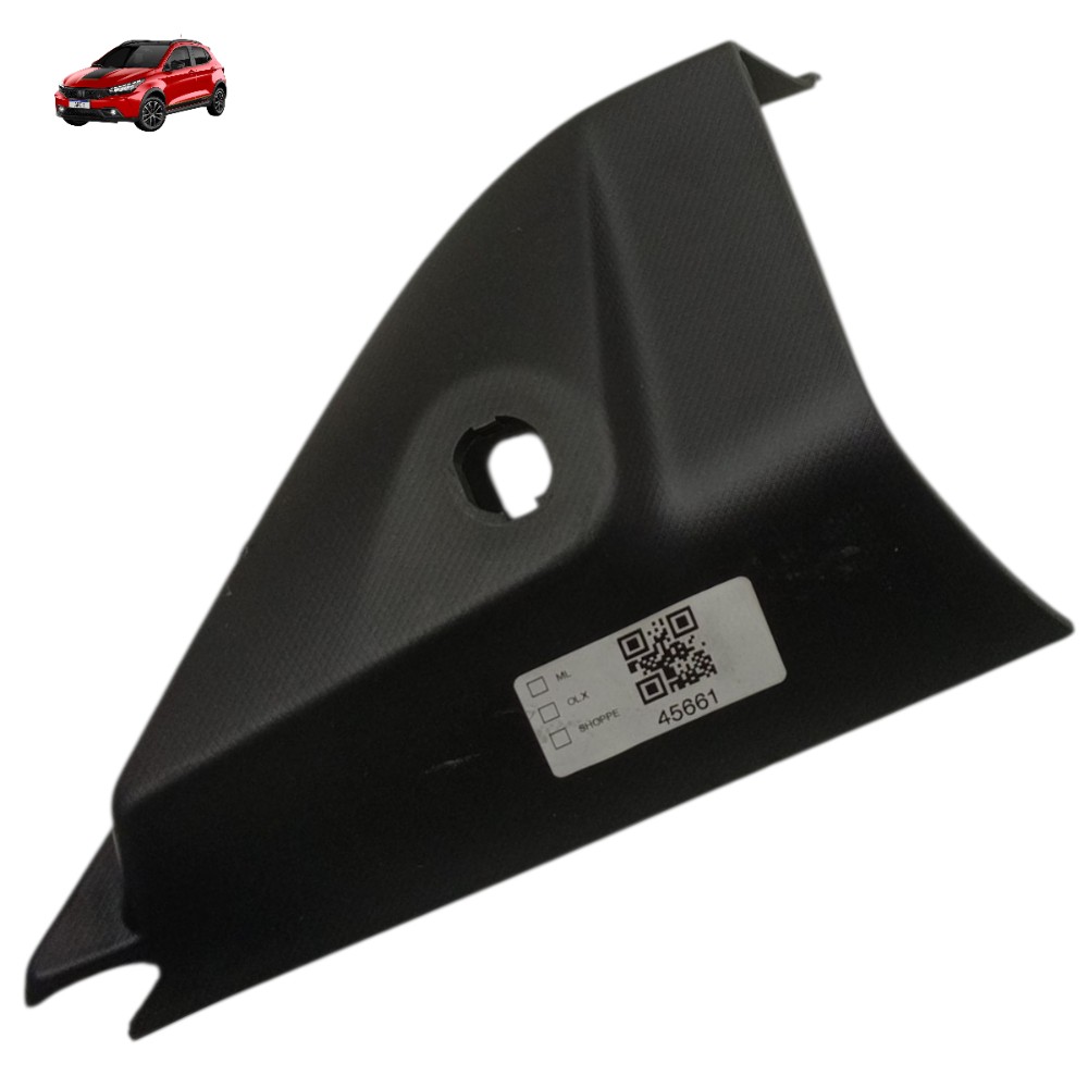 Acabamento Interno Retrovisor Esquerdo Fiat Argo 2020 2021 Preto