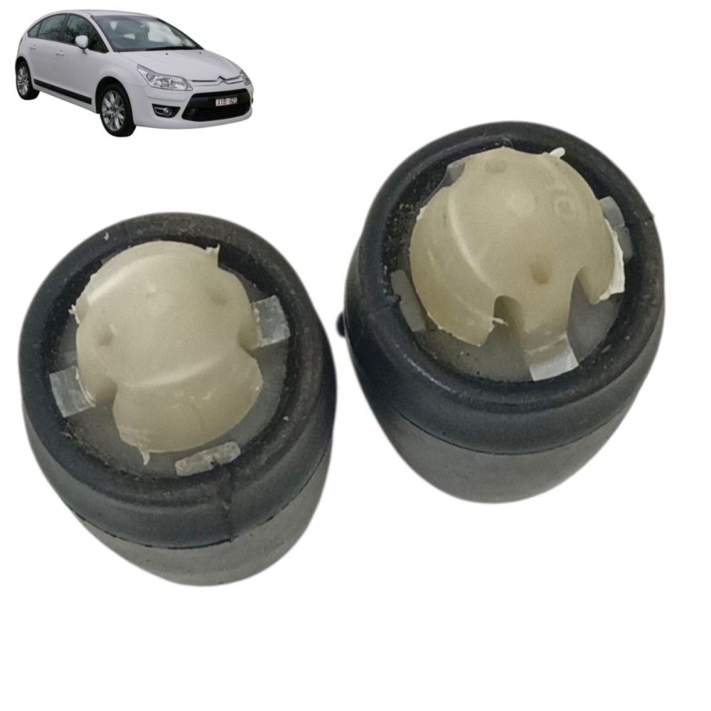Par Batente Borracha Tampa Traseira Citroen C4 2009 2010 Preto