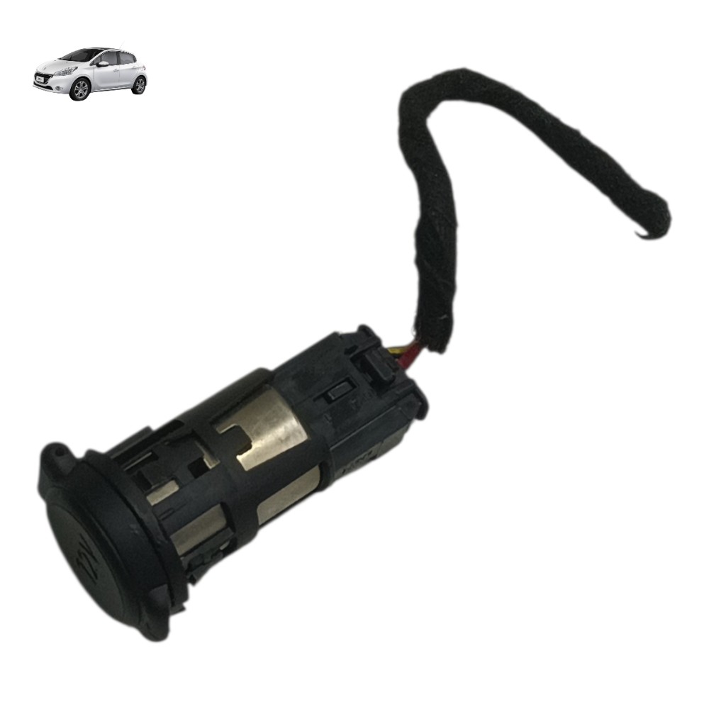Tomada Auxiliar 12v Console Peugeot 208 2014 2015 2016 2017
