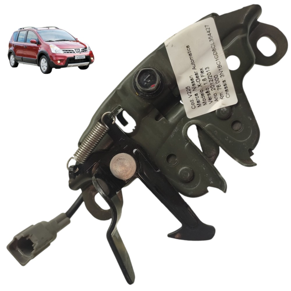 Fechadura Elétrica Capô Nissan Livina 2010 2011 2012 2013 14 1