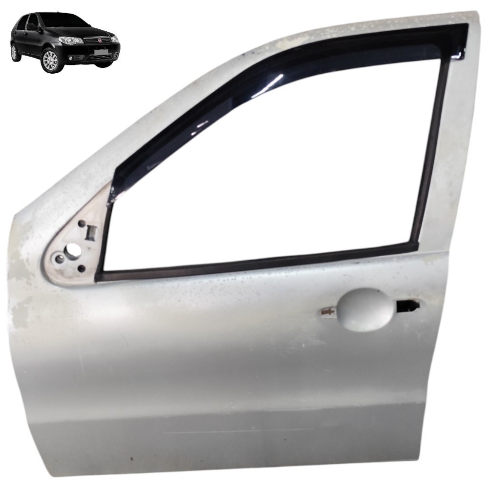 Porta Dianteira Esquerda Fiat Palio 2011 2010 2009 2008 2007 Dianteira Esquerdo Prata 1