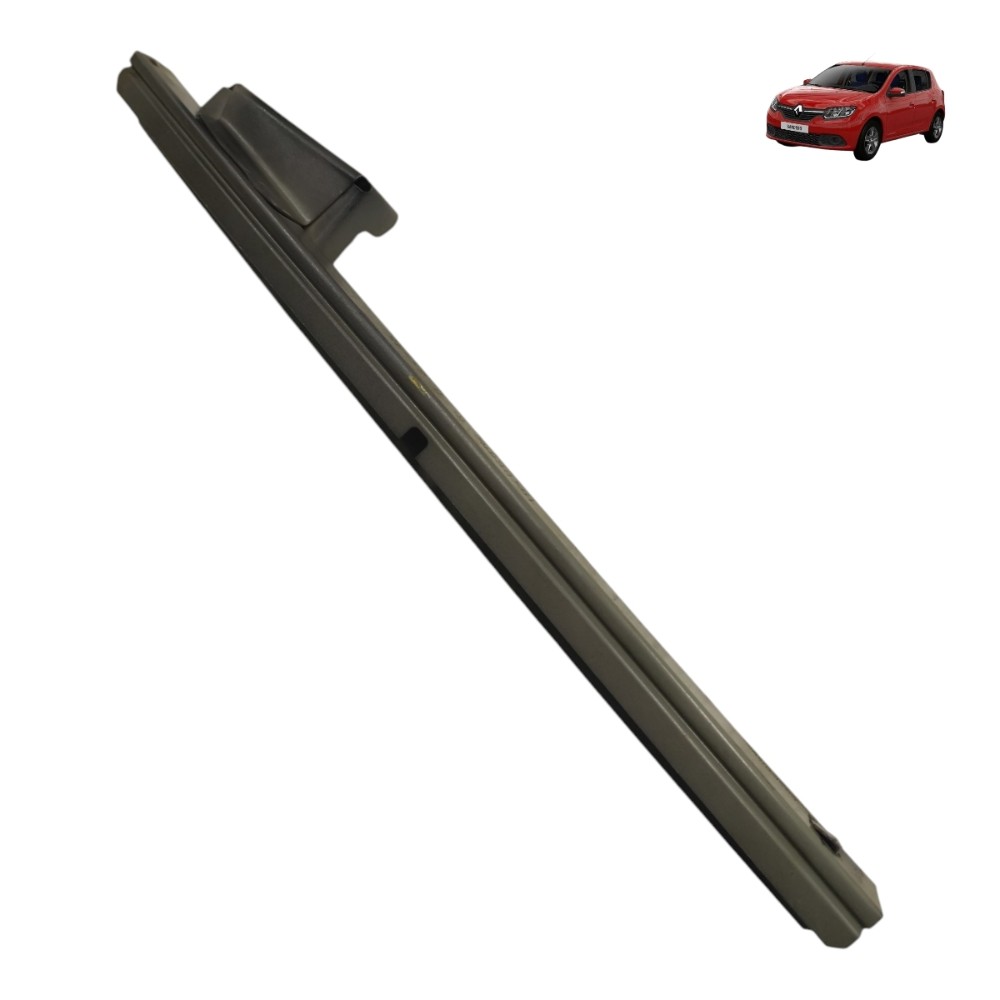 Guia Vidro Porta Dianteira Direita Renault Sandero 2016 2017 Cinza 1