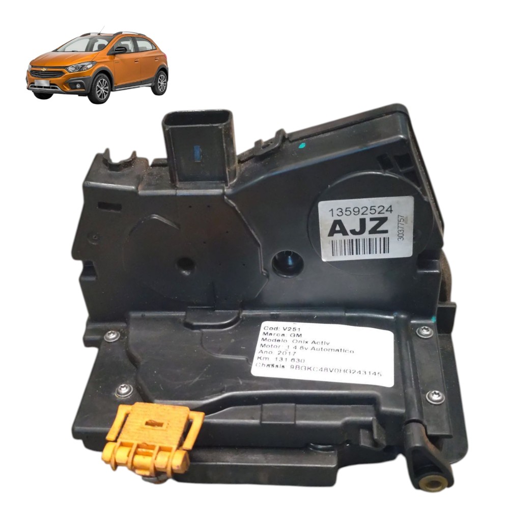 Fechadura Porta Dianteira Esquerda Gm Onix 2016 2017 2018 19 1