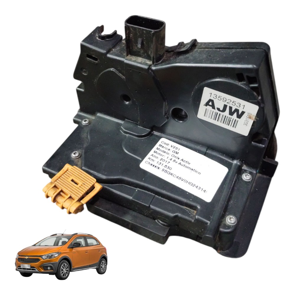 Fechadura Porta Traseira Esquerda Gm Onix 2016 2017 2018 19 1
