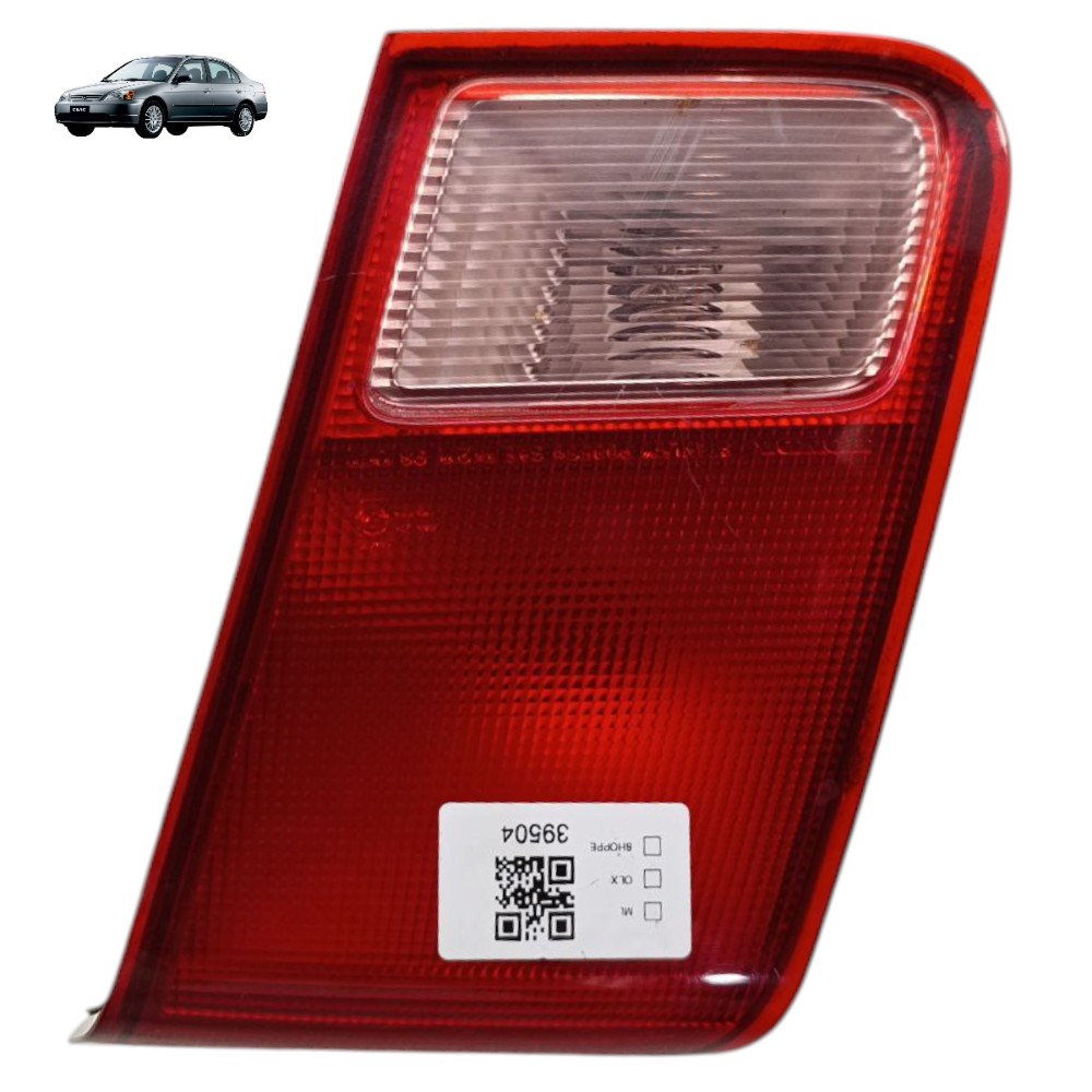 Lanterna Direita Tampa Traseira Honda Civic G7 2002 Detalhe Direito/passageiro Vermelho 1
