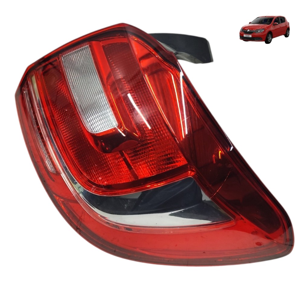 Lanterna Direita Renault Sandero 2015 2016 2017 2018 Direito/passageiro Vermelho 1