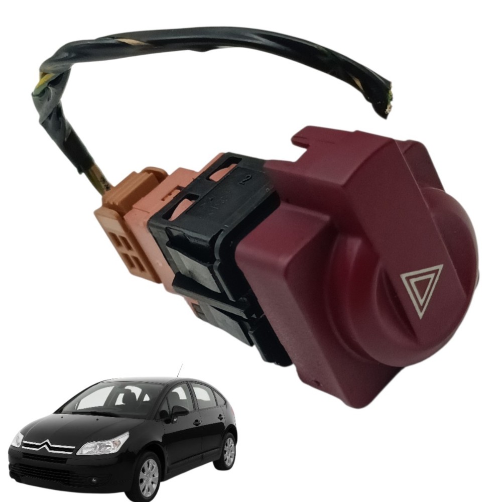 Botão pisca alerta Citroen c4 2009 2010 2011 2012