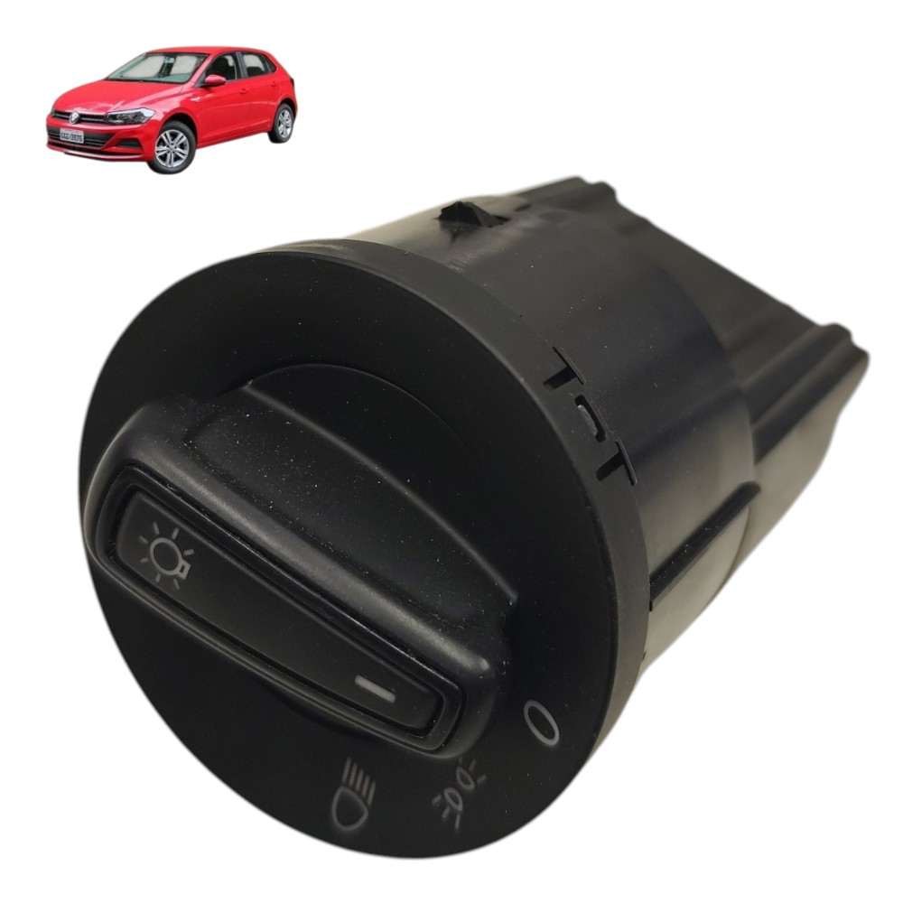 Chave comando luz farol VW Polo virtus 2018 2019 2020 2021 1