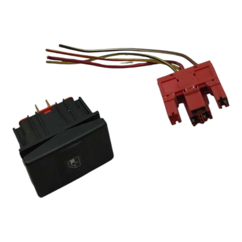 Botão vidro com plug porta dianteira vw Santana 2000 2001 02 2