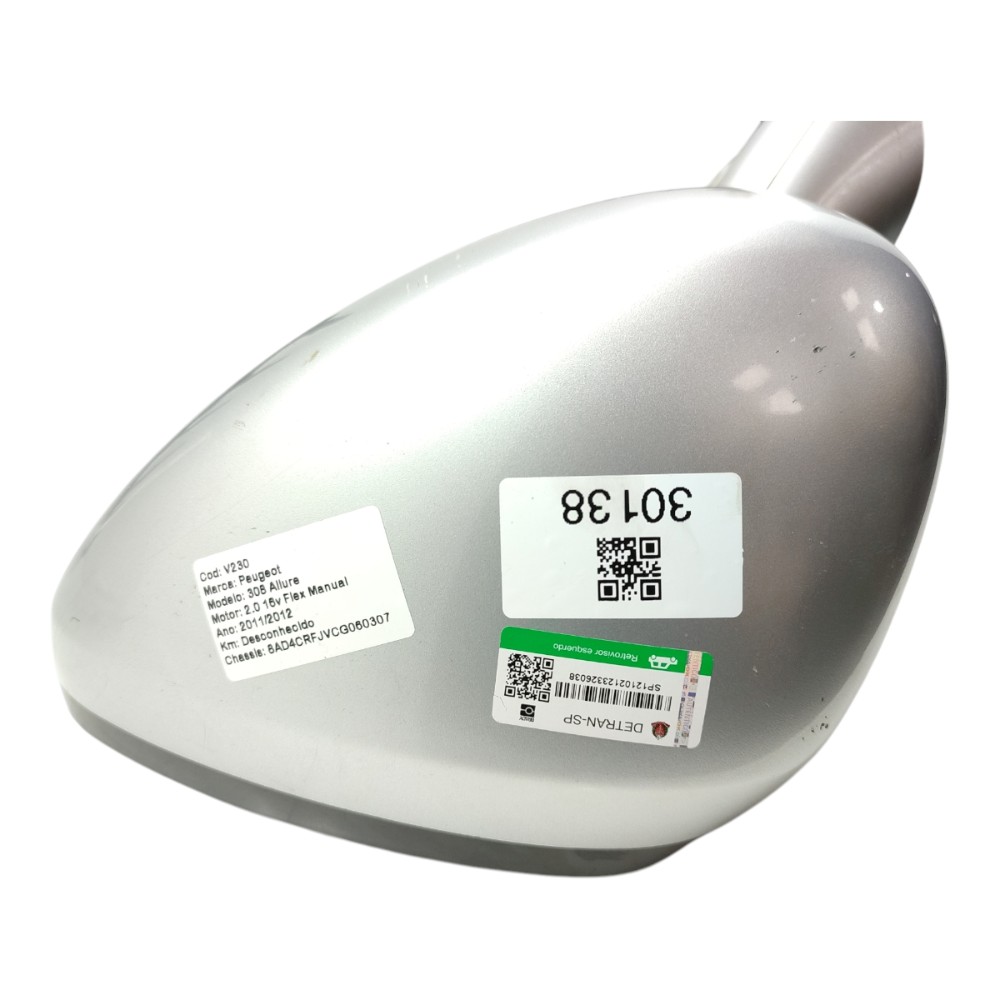 Retrovisor Esquerdo Com Pisca Peugeot 308 2010 2011 2012 13 3