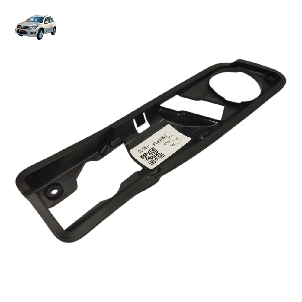 Moldura Maçaneta Interna Traseira Direita Vw Tiguan 2012 Preto 1
