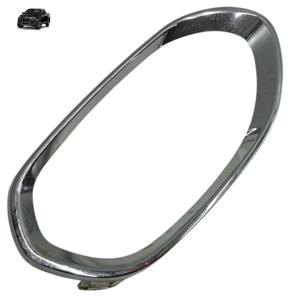 Moldura Cromada Farol Milha Esquerdo Fiat Toro 2021 2020 19 1