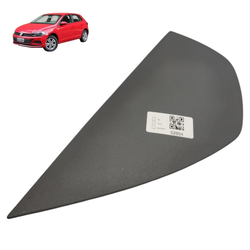 Acabamento lateral esquerdo painel VW Polo 2018 2019 2020 21 1