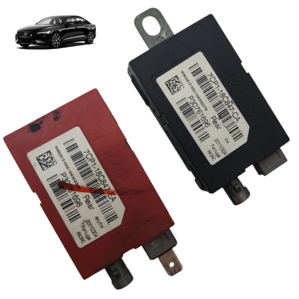 Par Amplificador Antena Volvo S10 T4 2010 2011 2012 2013 Vermelho/preto 1