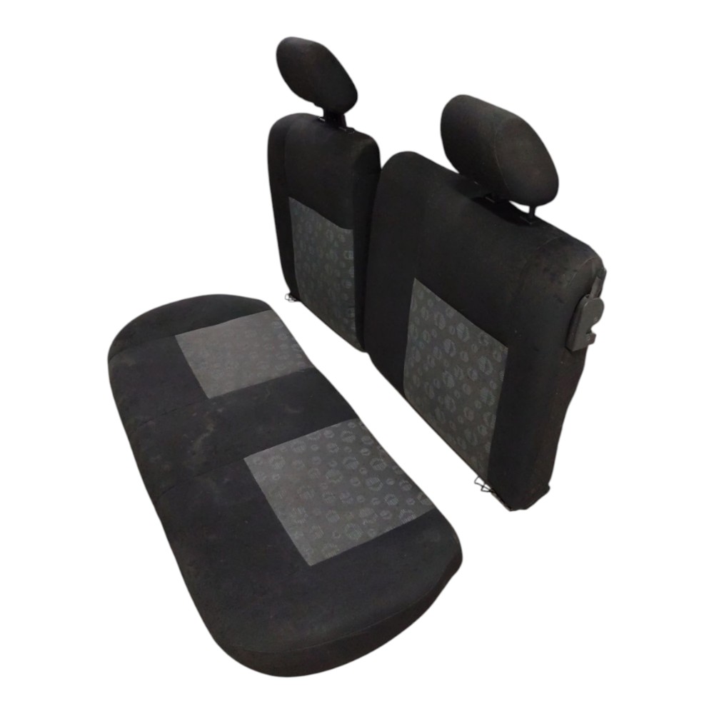 Jogo Banco Traseiro Ford Fiesta Hatch 2005 2006 2007 2008 Preto 2