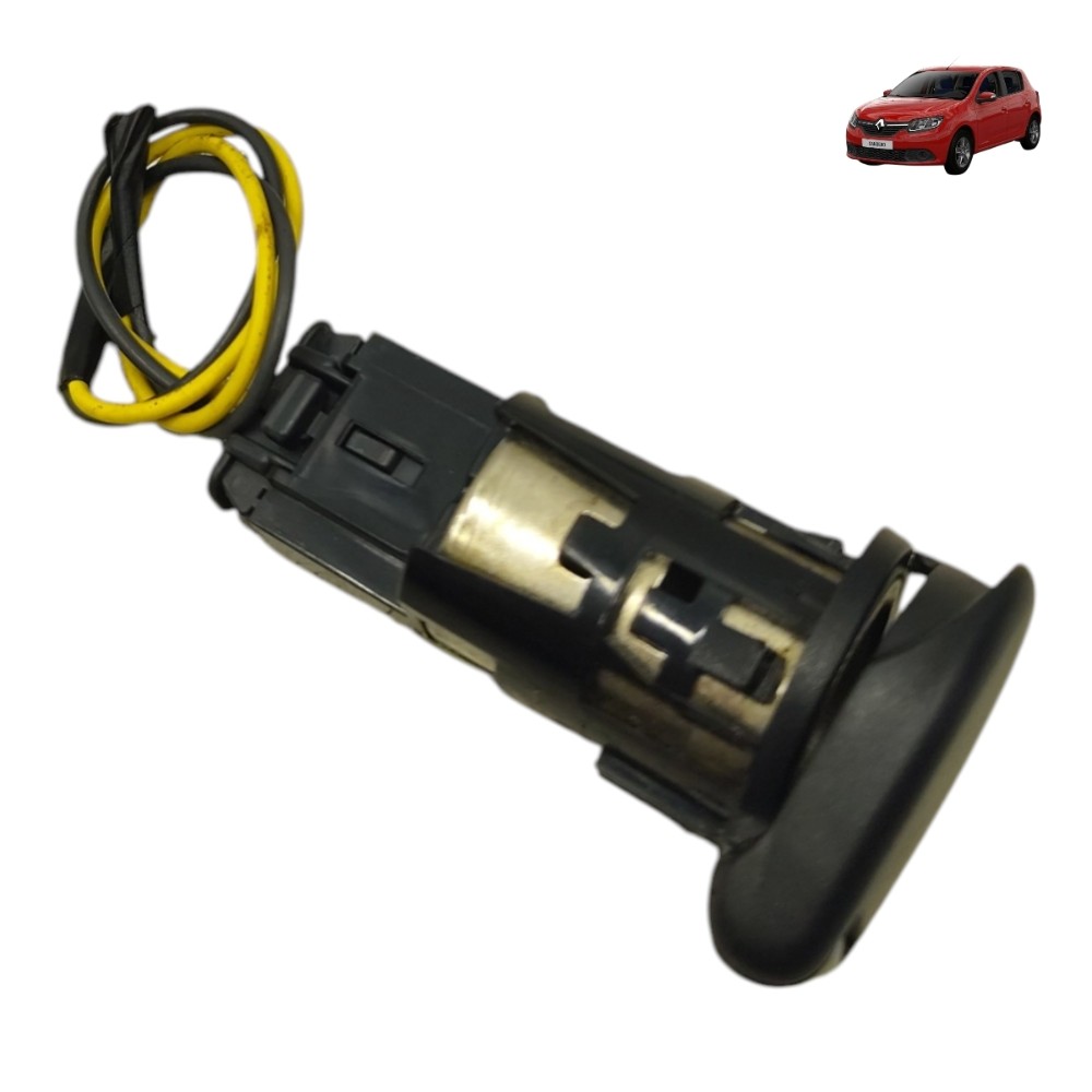 Acendedor Renault Sandero 2016 2017 2018 2019 Preto 1