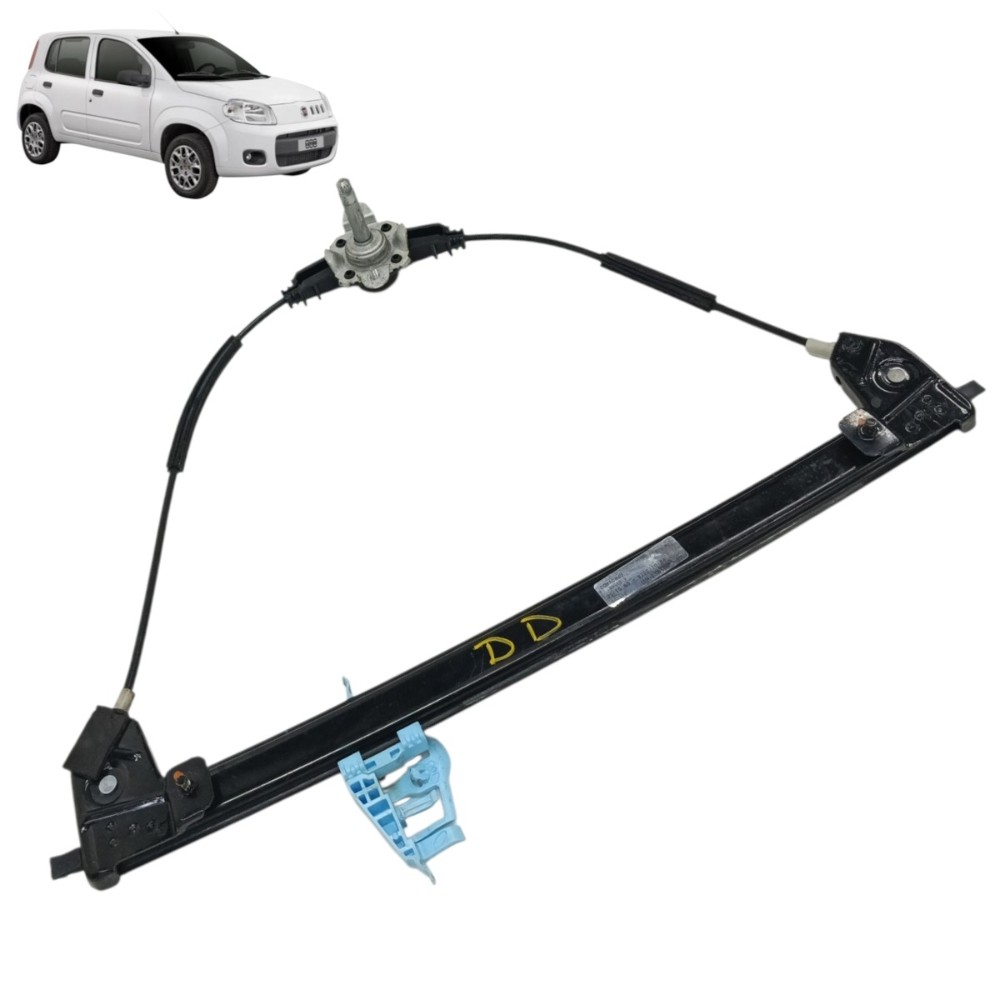 Máquina Vidro Manual Direito Fiat Uno Vivace 2013 2 Portas