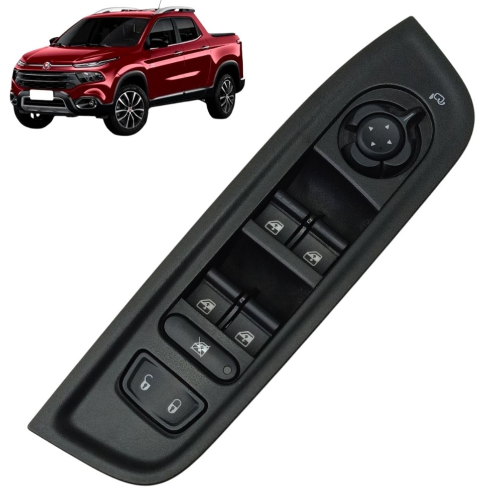 Comando vidro retrovisor elétrico fiat Toro 2021 2020 2019