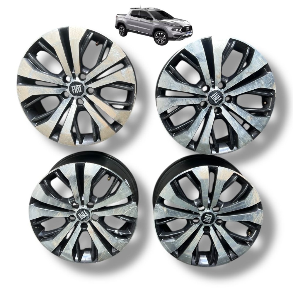 Jogo roda aro 18 com detalhes Fiat toro volcano 2024 2025 23 1