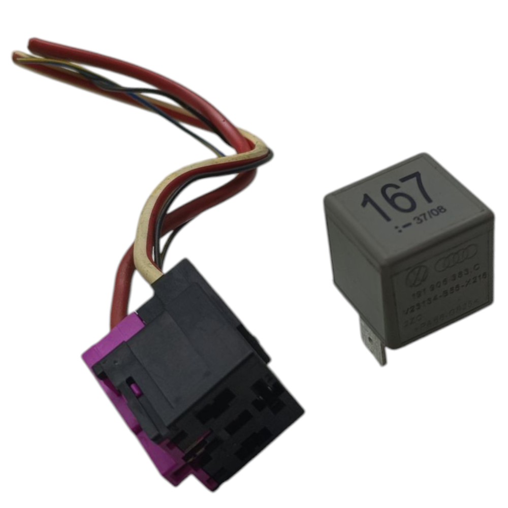 Conector Relé Bomba Combustível Injeção Vw Audi 191906383c 3