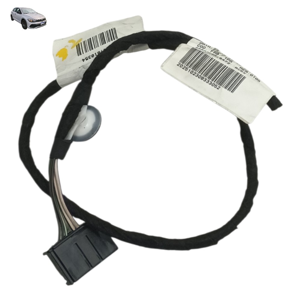 Plug Conector Fechadura Traseira Esquerda Vw Polo 2026 2025