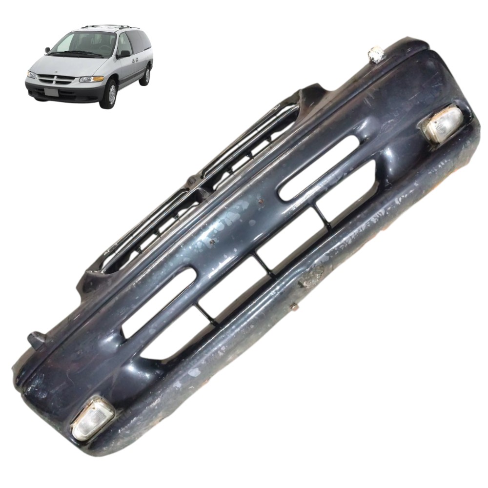 Parachoque Dianteiro Chrysler Grand Caravan 1998 1999 2000 Azul-escuro 1