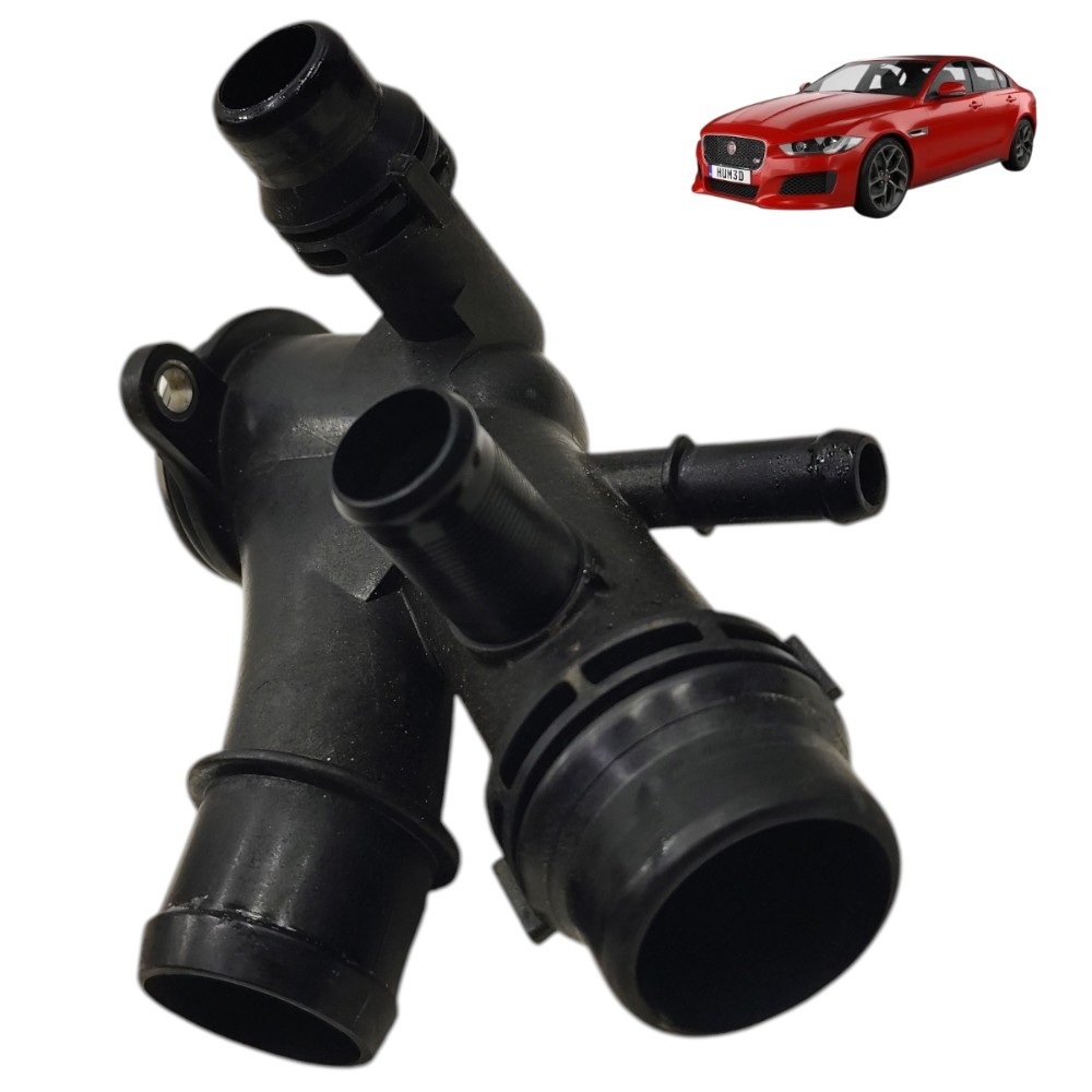 Flange cavalete água motor jaguar xe 2.0 p250 2019 2018 2017