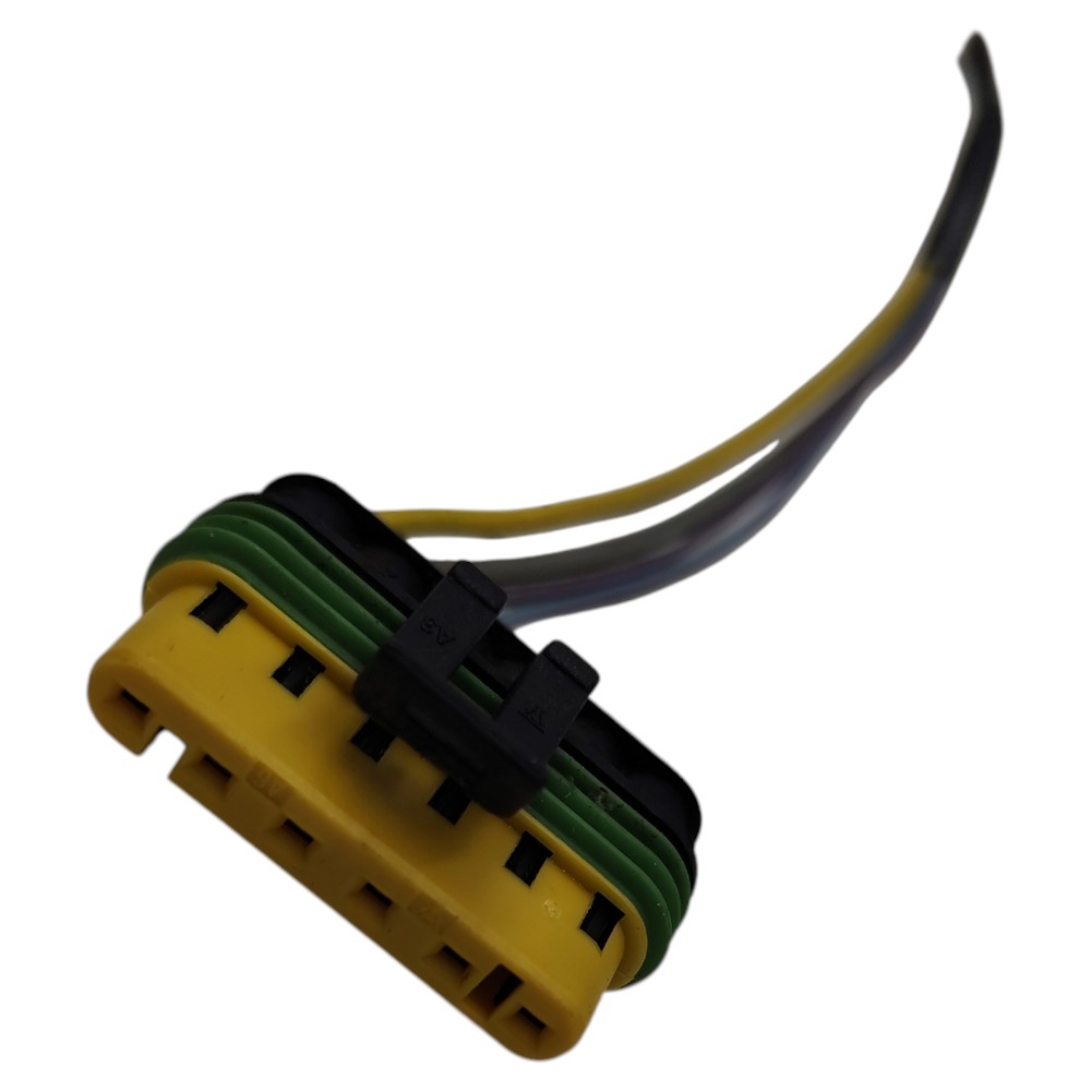 Plug conector fechadura porta traseira Fiat Idea 2005 2006 3