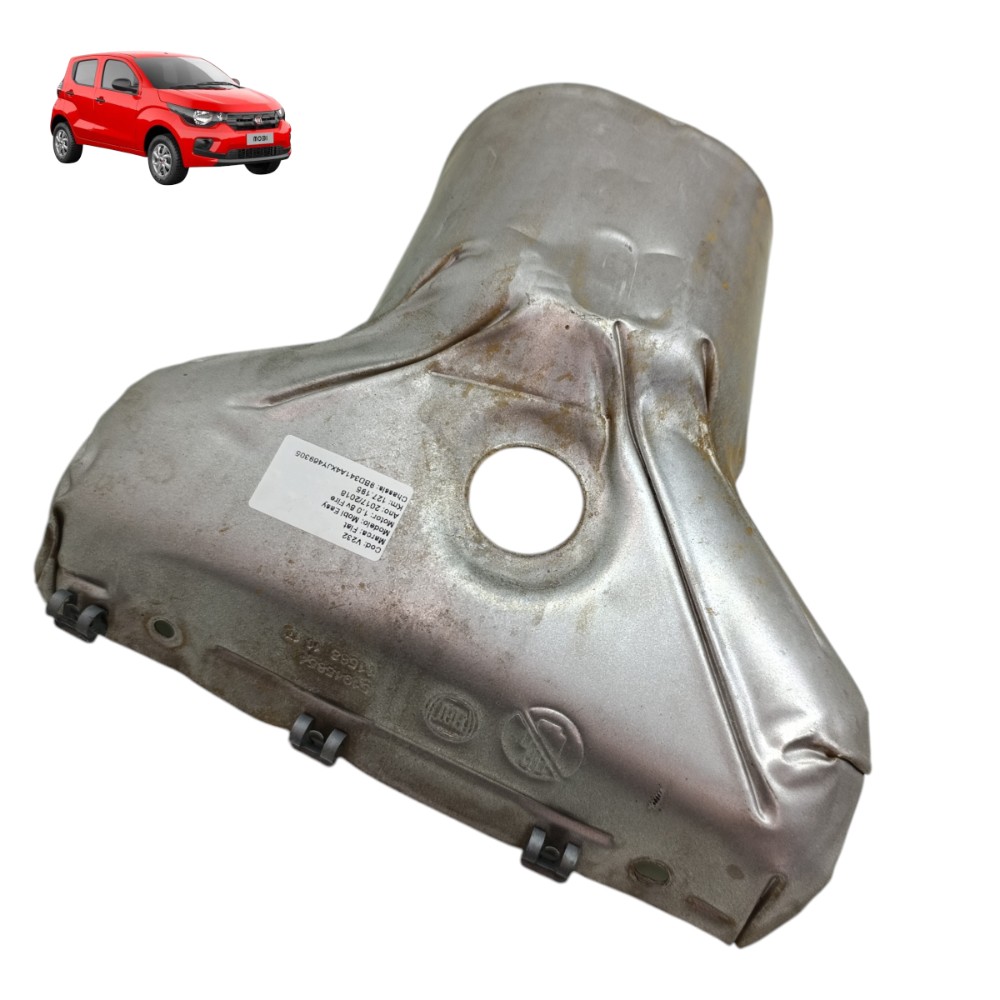 Protetor Térmico Coletor Escape Fiat Mobi 1.0 4 Cc 2017 2018 1