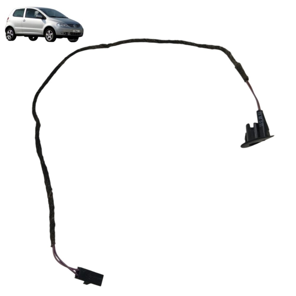 Moldura pino trava porta com led vw fox 2003 até 2008