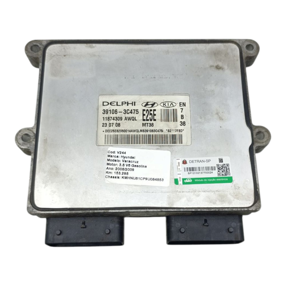 Módulo Injeção Hyundai Veracruz 3.8 V6 2008 2009 391063c475 3