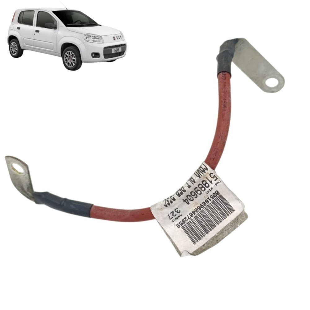 Cabo positivo alternador fiat uno vivace 2012 2013 2014 2015