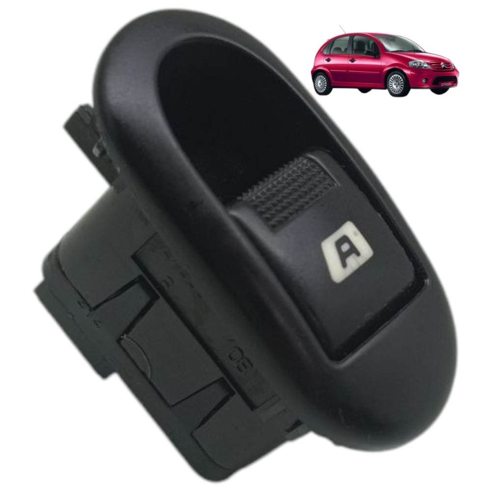 Botão Vidro Elétrico Traseiro Citroen C3 2004 2005 2006 2007 1
