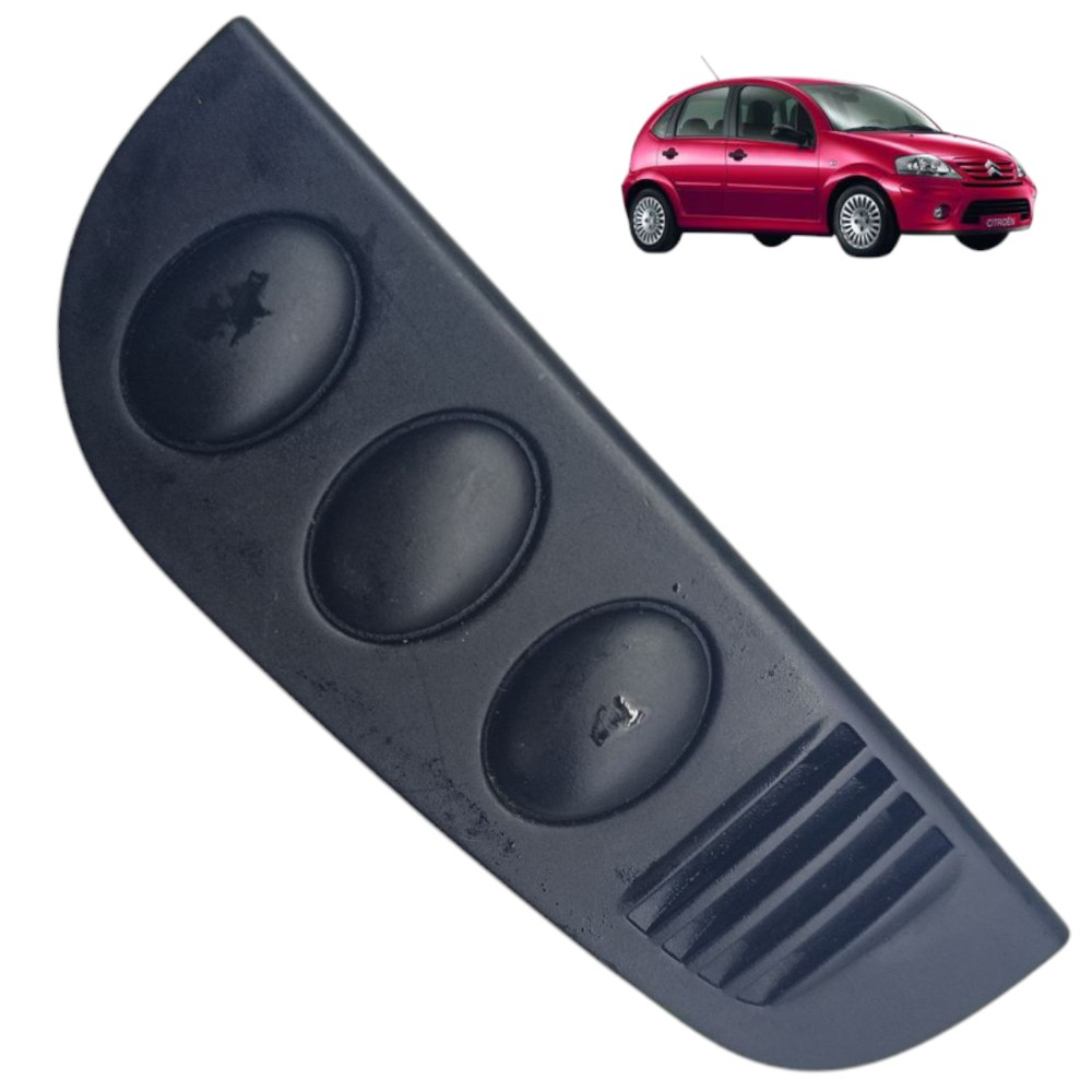 Moldura Botão Painel Citroen C3 2004 2005 2006 2007 2008 1