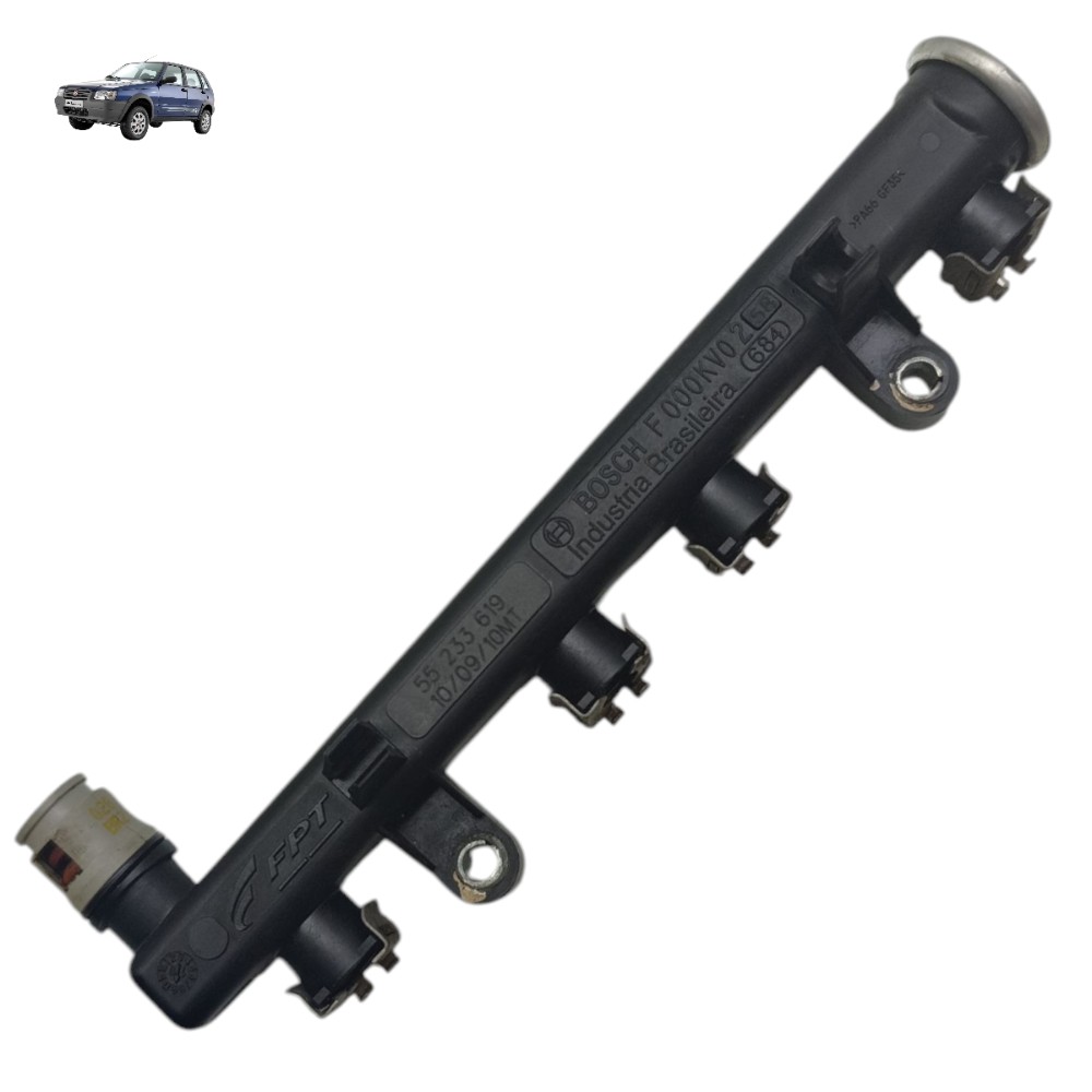 Flauta bico injetor Fiat Uno 1.0 Fire Flex 2008 2009 2010 11 1