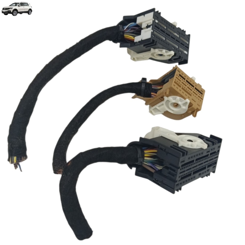 Jogo plug conector módulo BCM VW tcross 1.0 tsi 2024 2023