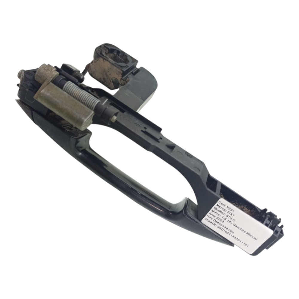 Maçaneta Externa Porta Dianteira Direita Fiat Stilo 2003 04 Preto 3