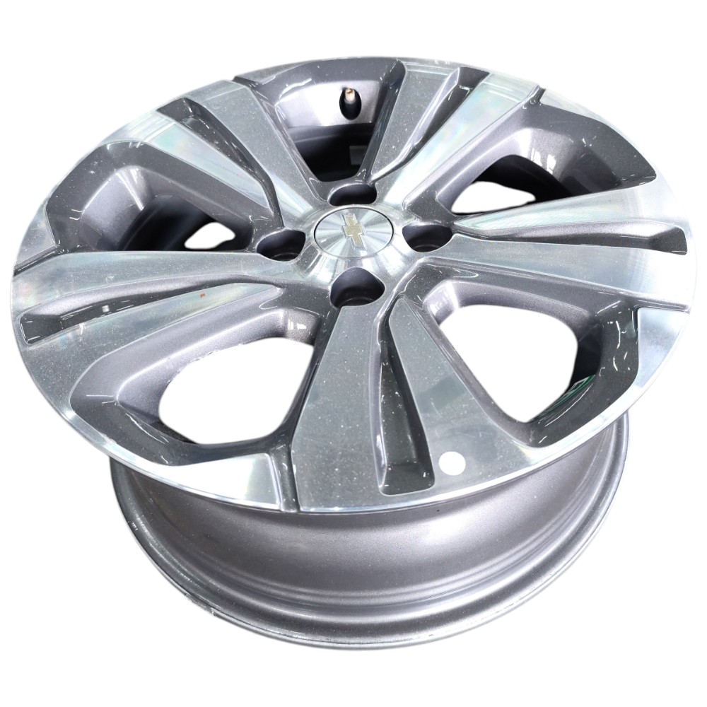 Jogo Roda Aro 16 4×100 Gm Spin Cobalt Onix Prisma Montana Prata 8