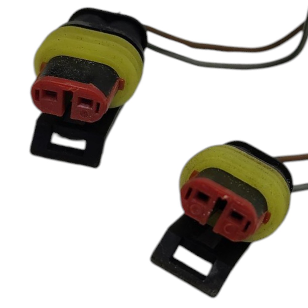 Par Plug Conector Luz Placa Vw Fox 2006 2007 2008 2009 2010 2