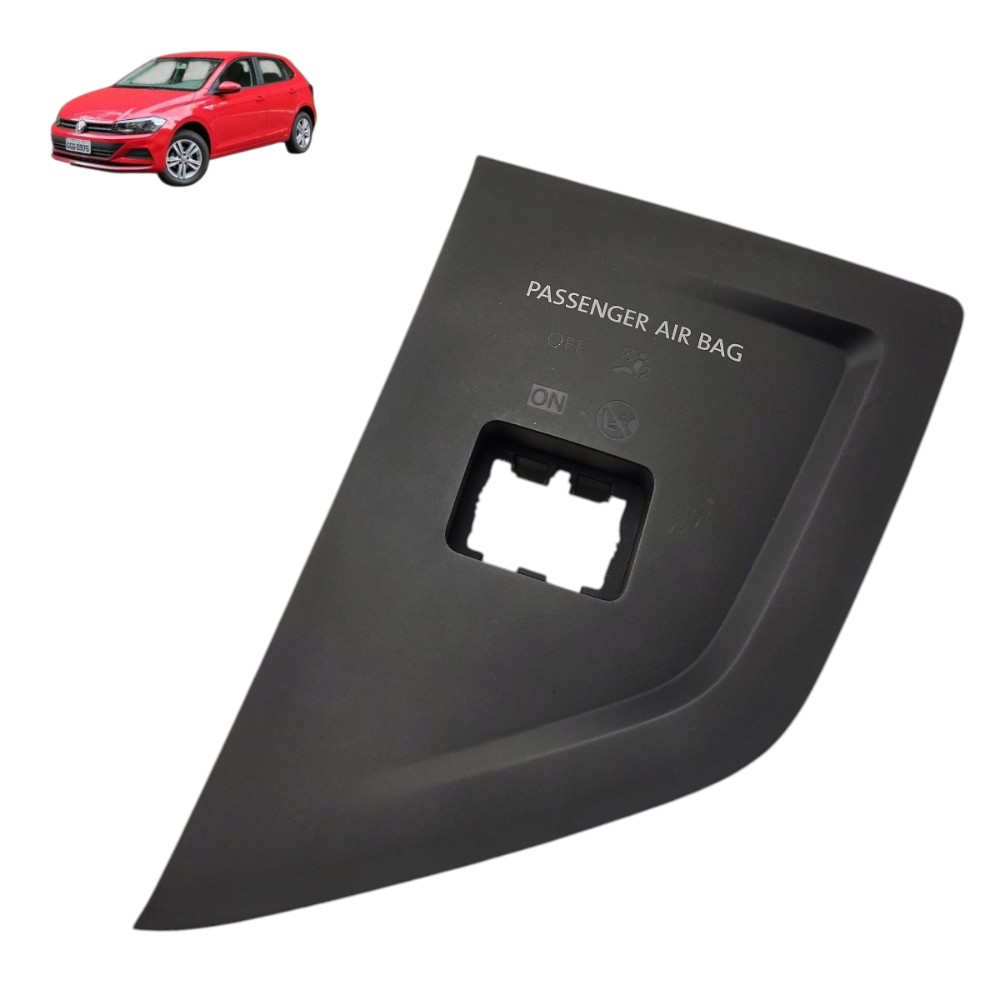 Moldura botão pisca alerta vw polo 2018 2019 2020 2021 2022 1
