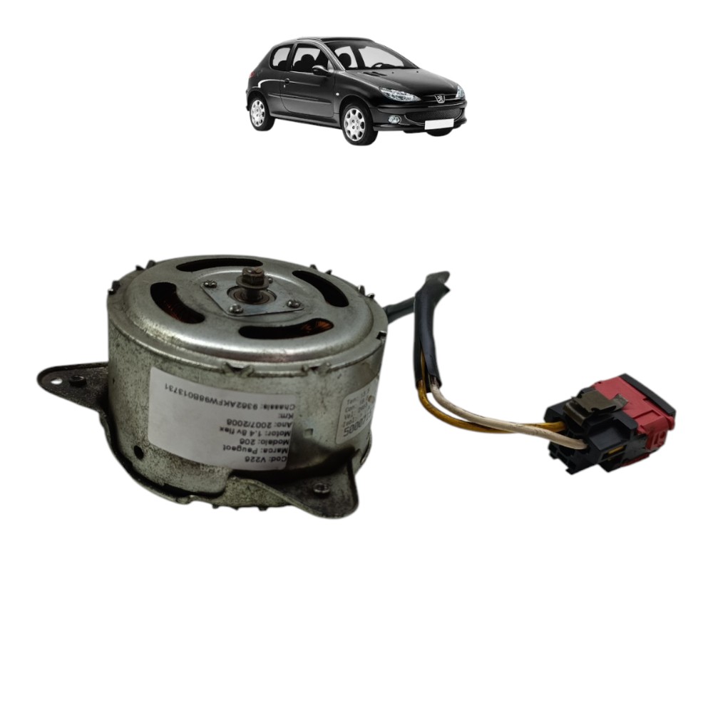 Motor Ventoinha Radiador Peugeot 206 207 1.4 Flex 2007 2008 1