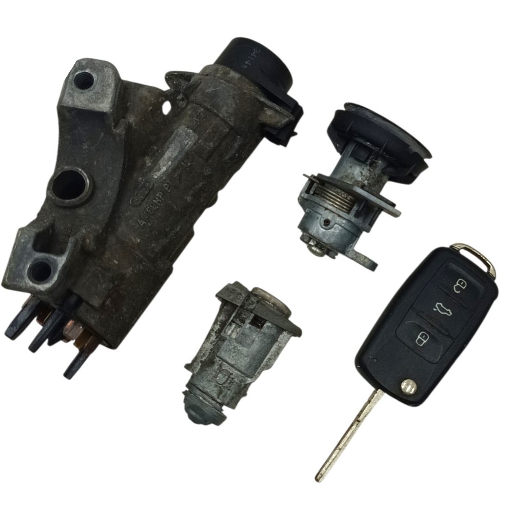 Kit Cilindro Chave Ignição Tampa Porta Vw Fox 2004 2005 2p