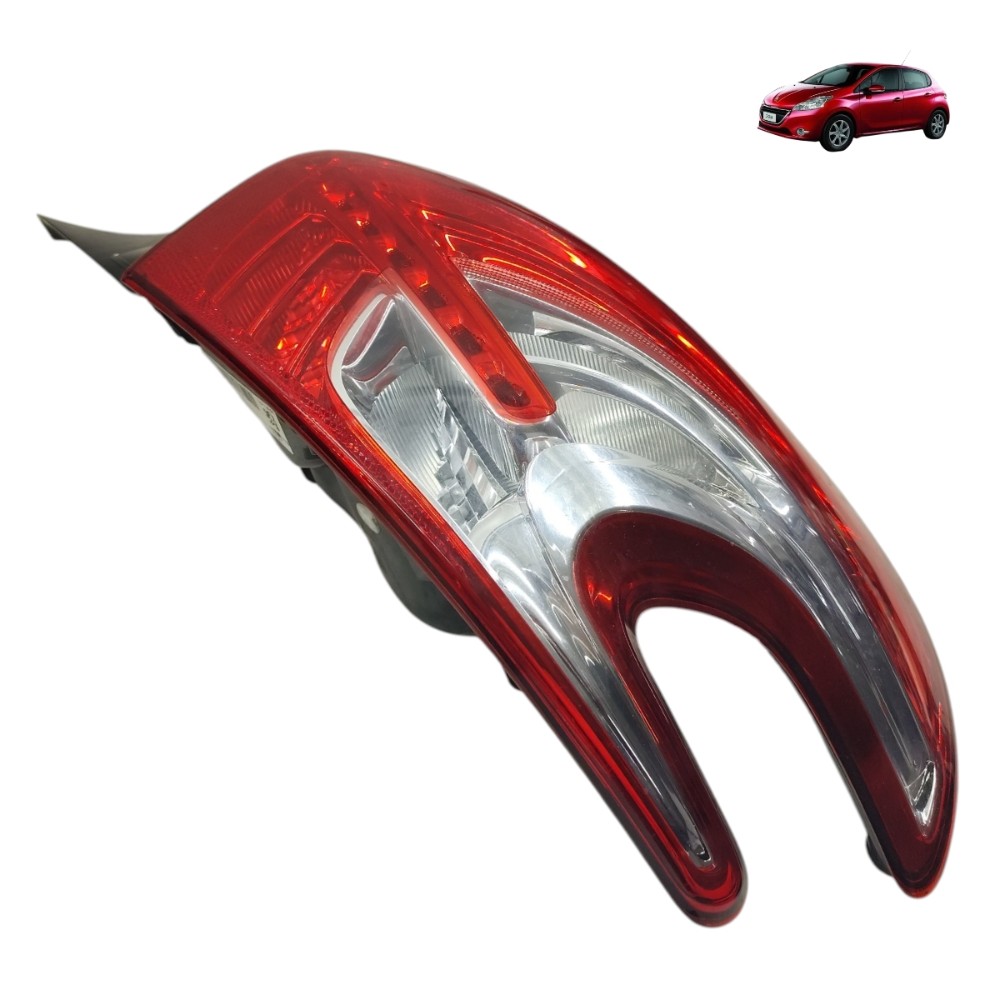Lanterna Direita Original Peugeot 208 2014 2015 2016 2017 18 Direito/passageiro Vermelho 1