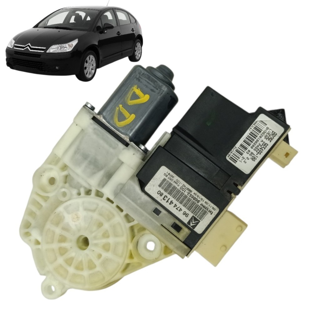 Motor Máquina Vidro Dianteira Direita Citroen C4 2009 2010