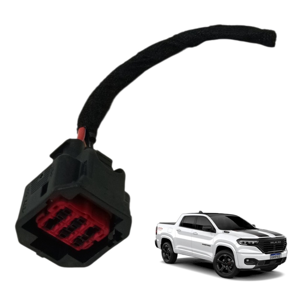 Conector Máquina Vidro Dianteira Esquerda Ram Rampage 2026